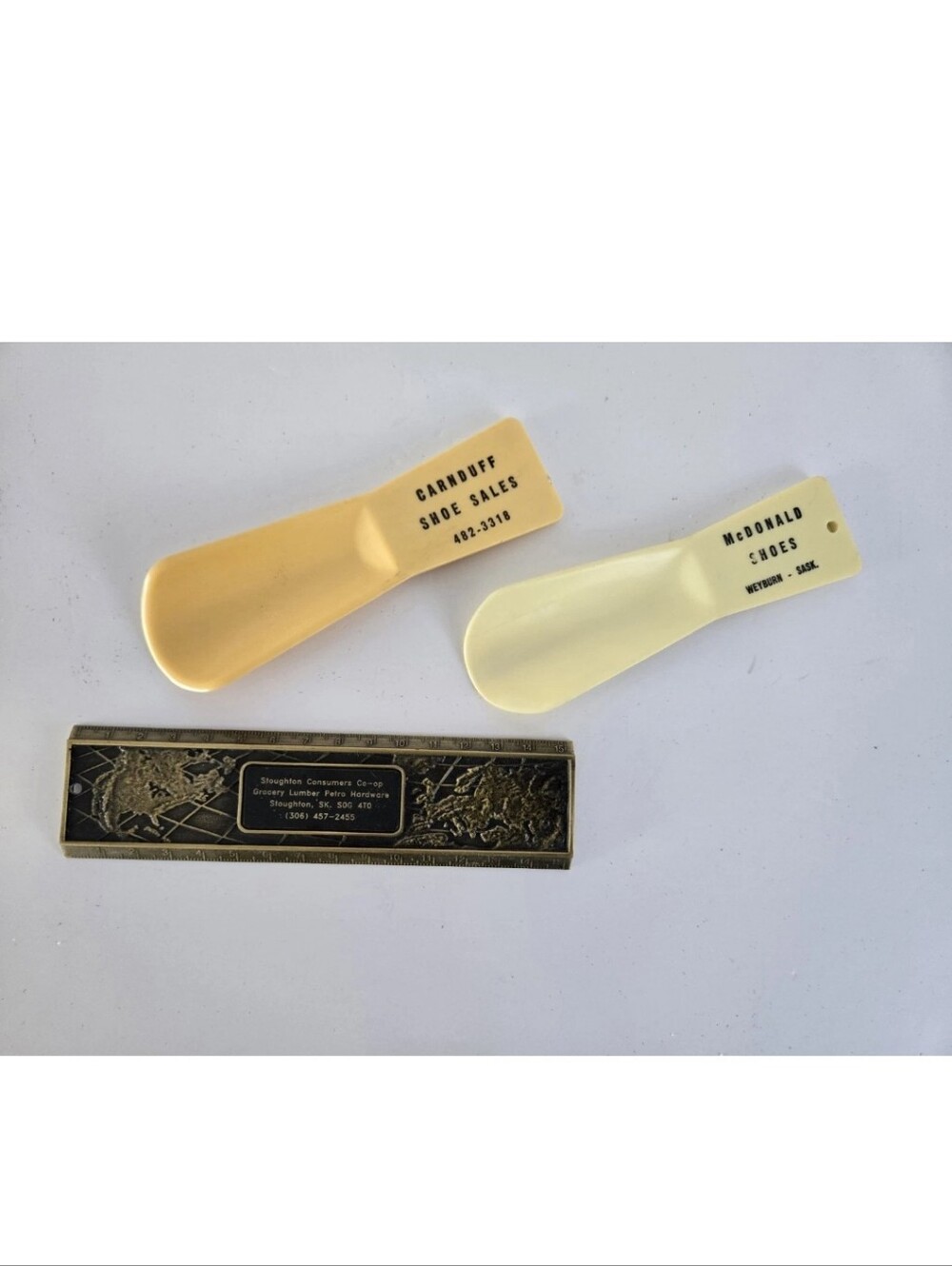 Saskatchewan Vintage Shoe Horn Ruler Lot